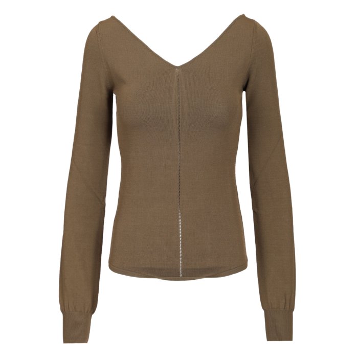 【楽天イーグルス感謝祭最大80%OFF+P2倍~】LEMAIRE ルメール レディース Tシャツ・カットソー TO1362 V-neck top Green M S 3XL 4XL 5XL L XL XS 2XL 2XS 【送料無料・関税込】