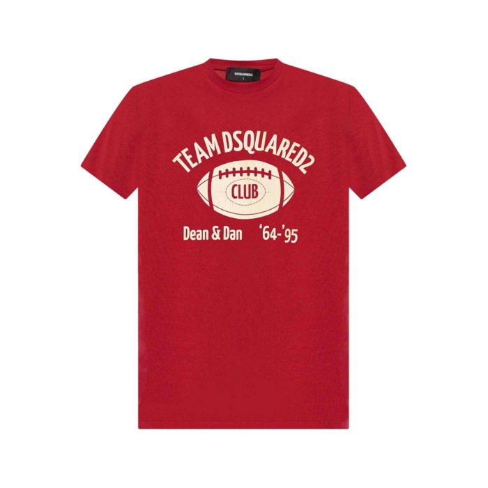 D squared2★チームロゴ レッド Tシャツ★送関込 楽天市場】ディースクエアード tシャツ(カラーレッド