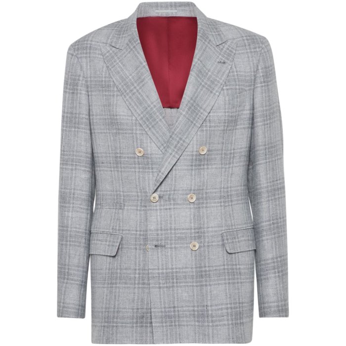 ブルネロ・クチネリ Brunello Cucinelli Brunello Cucinelli Jackets Grey MR4877BPDC221 Men スーツ・ジャケット Blacks and greys 48 50 52 54 56 58 【送料無料・関税込】