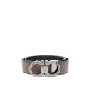 フェラガモ FERRAGAMO Reversible Gancini Buckle Belt メンズ アクセサリー ベルト・サスペンダー Black 115 9...