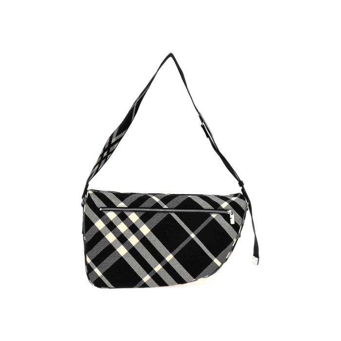 【楽天ブラックフライデー最大80%OFF+P2倍~】Burberry バーバリー メンズ ハンドバッグ・ショルダーバッグ 8089304 Shield Messenger Bag Black onesize 【送料無料・関税込】