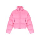 バレンシアガ Balenciaga Cropped puffer jacket 809489TNO125630 Women コート・ダウン Pink FR36 ...