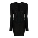 バルマン Balmain Mini Dress ウィメンズ ウェア トップス ワンピース・ドレス・オールインワン Black 38 40 女性 AF1R8425...