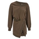 ジ・アティコ THE ATTICO Sweatshirt dress 250WCA00397801 Women ワンピース・ドレス・オールインワン Brown ...