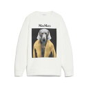 マックスマーラ Max Mara Bacco Cotton Sweatshirt With Wegman Print 2421926011650003 Wome...