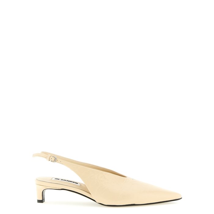 Jil Sander ジルサンダー レディース パンプス・ハイヒール J15WP0128P7589276 Leather slingback Beige 371/2 381/2 391/2 37 38 39 40 41 37.5 38.5 【送料無料・関税込】