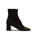 バルマン Balmain Edna Ankle Boots In Suede With Patent Toe ウィメンズ シューズ ブーツ Black 37 4...