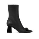 ヴェルサーチェ VERSACE Leather Booties ウィメンズ シューズ ブーツ Black 39 40 38.5 女性 10159091A0231...