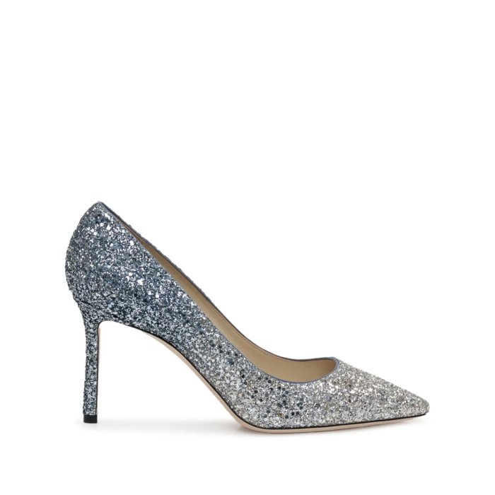 国内発送【Jimmy Choo】ロミー 85 ローズGD グリッター パンプス 楽天市場】ジミーチュウ romy85の通販