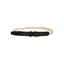 モスキーノ MOSCHINO BELT WITH PEARLS MC6020PP0MOA0000 Women ベルト・サスペンダー BLACK 90 75 85...