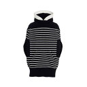 サカイ sacai STRIPED HOODED CAPE ウィメンズ ウェア ジャケット & コート コート・ダウン Blue 2 3 1 女性 230648...