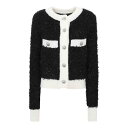バルマン Balmain Buttoned furry tweed cardigan BF0KL125KF19EER Women ニット・セーター・カーディガン...