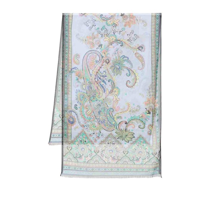 【送料無料・関税込】 エトロ ETRO Scarf その他 Blue ONESIZE AK799WATA0005X0885