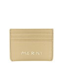 マルニ Marni Logo card holder PFMI0104U0P653300W74 Men 財布・カードケース Beige onesize 【送料無料・関税込】