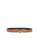 フェラガモ FERRAGAMO Brown Leather Belt ウィメンズ アクセサリー ベルト・サスペンダー Brown 95 100 女性 2303290775597E15 【送料無料・関税込】
