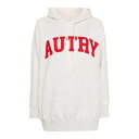 オートリー AUTRY Logo-embroidered mlange hoodie HOPW525M Women スウェット・フーディー Beige XS S...