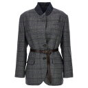 ブルネロ・クチネリ Brunello Cucinelli Monile houndstooth blazer MG5227391PC4227 Women スーツ...