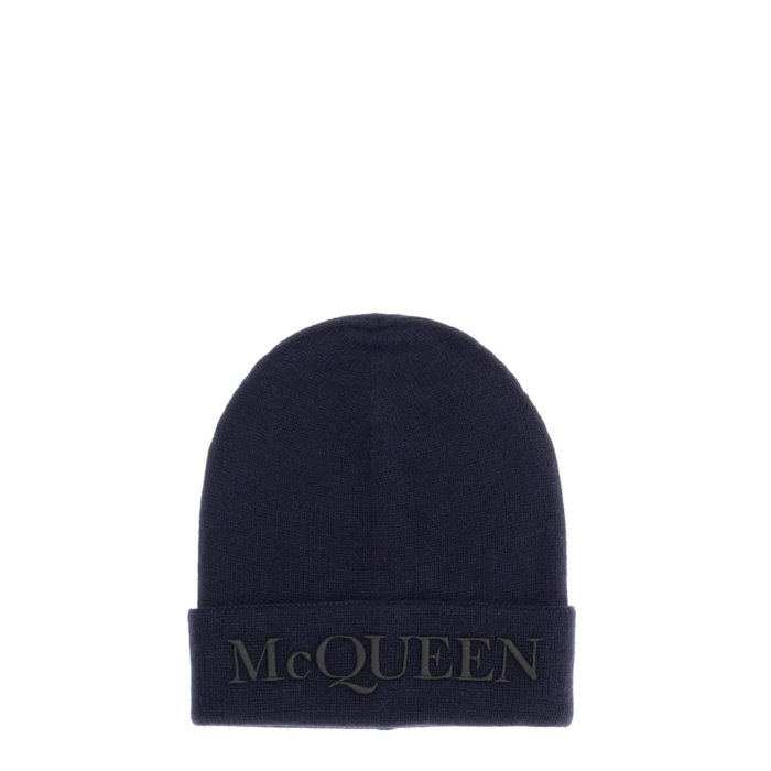アレキサンダー・マックイーン Alexander McQUEEN HAT WITH LOGO メンズ アクセサリー 帽子 Blue L S M 男性 6631954201Q4160 【送料無料・関税込】