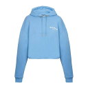 バルマン Balmain Flocked Hoodie CF1JP040BB01SLF Women スウェット・フーディー White M 【送料無料・関税込】