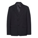 プラダ Prada wool blazer UGM153S21103HF0AA7 Men スーツ・ジャケット Dark Blue 48 【送料無料・関税込】
