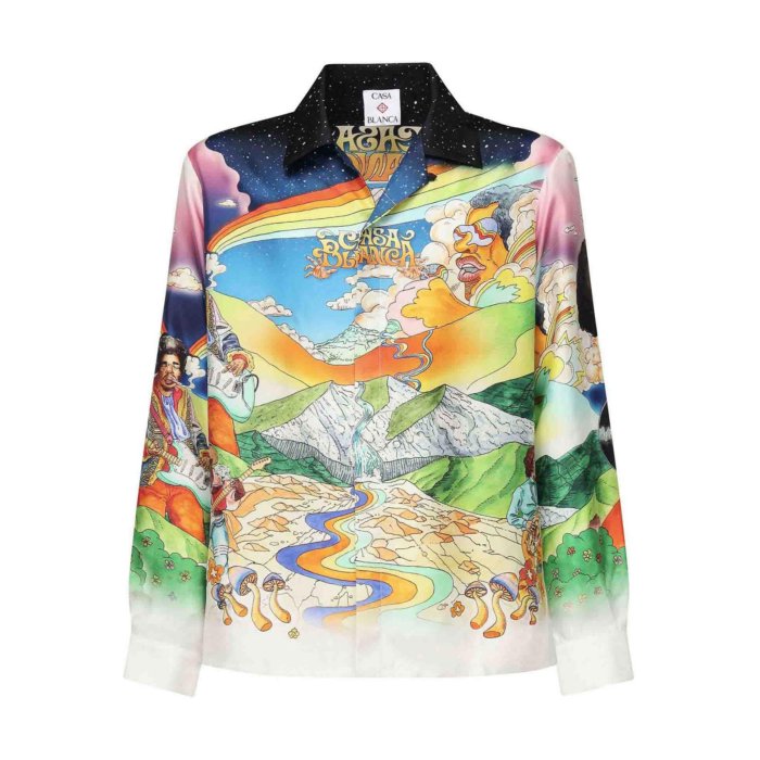 Casablanca カサブランカ メンズ シャツ・ブラウス MS25SH00607 La Musique Silk Shirt Multicolour S XL L 【送料無料・関税込】のサムネイル