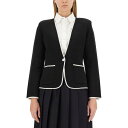 トム・ブラウン Thom Browne SINGLE-BREASTED COLLARLESS JACKET FKJ083BY1002001 Women スーツ・...