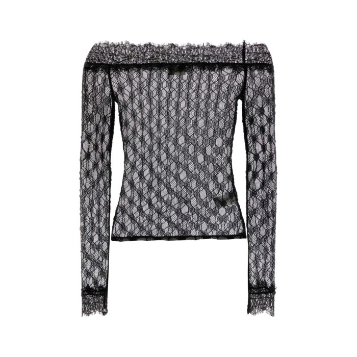 【楽天ブラックフライデー最大80%OFF+P2倍~】Isabel Marant イザベル マラン レディース タンクトップ・キャミソール HT0730FAC4J06I01BK Black stretch lace Marlene top Black 38 36 40 【送料無料・関税込】