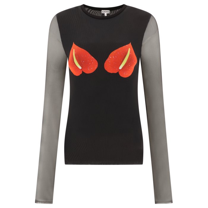 ڳŷ֥åե饤ǡ80%OFF+P2~LOEWE  ǥ 󥯥ȥåסߥ S540Y23X181107 Tops Black L M S ̵ǹ