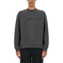 ヴェルサーチェ VERSACE SWEATSHIRT WITH CROCODILE LOGO メンズ ウェア トップス スウェット・フーディー Grey S M...