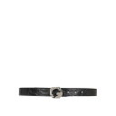ジバンシィ GIVENCHY Belt With G Chain Buckle BB406EB13D001 Women ベルト・サスペンダー Black 90 ...