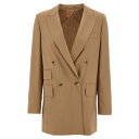 マックスマーラ Max Mara 'Nebbie' blazer NEBBIE002 Women スーツ・ジャケット Beige IT38 IT40 IT42 ...