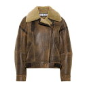 Acne Studios アクネ ストゥディオズ レディース カジュアルジャケット・ベスト A70175700 Leather Shearling Jacket...