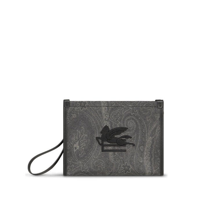 【関税込み】 ☆ETRO (エトロ)☆ ロゴ バケットバッグ ブラック 楽天市場】ETRO エトロ(クラッチバッグ・セカンドバッグ