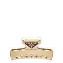 プラダ Prada Triangle logo hair clip 1IF1032BA6F0056 Women ヘッドアクセサリー Gold onesize 【...