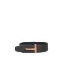 トムフォード TOM FORD Logo belt メンズ アクセサリー ベルト・サスペンダー Brown 105 110 男性 TB246LCL236G3BN...