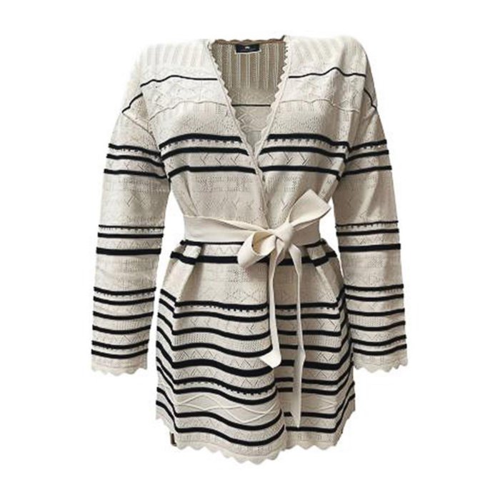 楽天Stok（ストック）【楽天ブラックフライデー最大80％OFF+P2倍~】Elisabetta Franchi エリザベッタ フランキ レディース ニット・セーター・カーディガン MK13S231E2E84 Crewneck White 38 【送料無料・関税込】