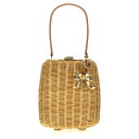 セルフ・ポートレイト self-portrait 'Brown Rattan Bag With Keychain' handbag SS25325ABRBROWN Women ハンドバッグ・ショルダーバッグ Brown onesize 【送料無料・関税込】(4)