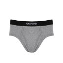 トムフォード TOM FORD BRIEFS WITH LOGO T4LC11410020 Men アンダーウェア GREY XL L M S 【送料無料・関税...