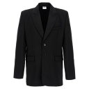 VETEMENTS ヴェトモン メンズ スーツ・ジャケット UA65JA710BBLACK 'Logo Embroidered' blazer Black S XS 【送料無料・関税込】