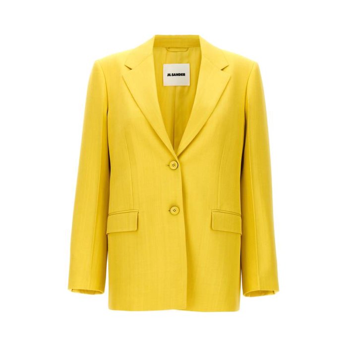 【送料無料・関税込】 ジルサンダー Jil Sander SINGLE-BREASTED BLAZER ウィメンズ ウェア ジャケット & コート スーツ・ジャケット Green Yellow DE36 DE32 DE34 DE38 32 34 36 38 女性 J02BN0153J65005341