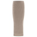 Max Mara マックスマーラ レディース スカート 2421306033600SETA002 Wool and cashmere knit skirt Be...