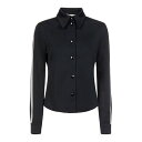 パームエンジェルス Palm Angels Shirt-style jacket with contrasting bands PWGA089F22FAB0011001 Women カジュアルジャケット・ベスト Black S 【送料無料・関税込】