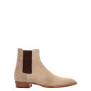 サンローラン Saint Laurent 'Wyatt' ankle boots 443208BT3009870 Men ブーツ Beige IT39 IT39...