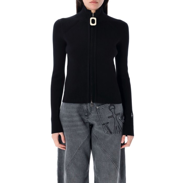 楽天Stok（ストック）【楽天ブラックフライデー最大80％OFF+P2倍~】JW Anderson ジェイダブリュー アンダーソン レディース ニット・セーター・カーディガン KW1353YN0398999 JW ANDERSON Sweaters Black Blacks and greys L XL M S XS 【送料無料・関税込】