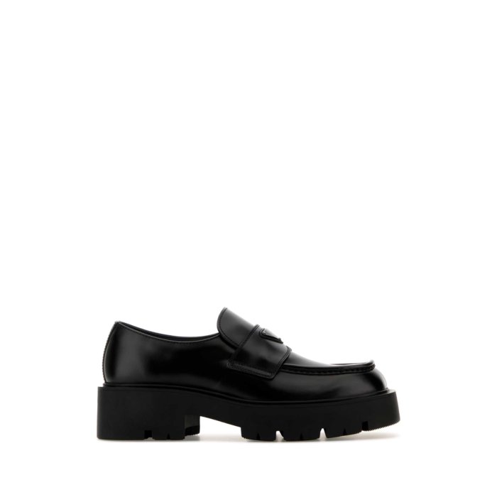 Prada プラダ メンズ ローファー 2DG152FG000B4LF0002 Black leather loafers Black 5 5.5 6 6.5 7 7.5 8 8.5 9 9.5 10 11 【送料無料・関税込】のサムネイル