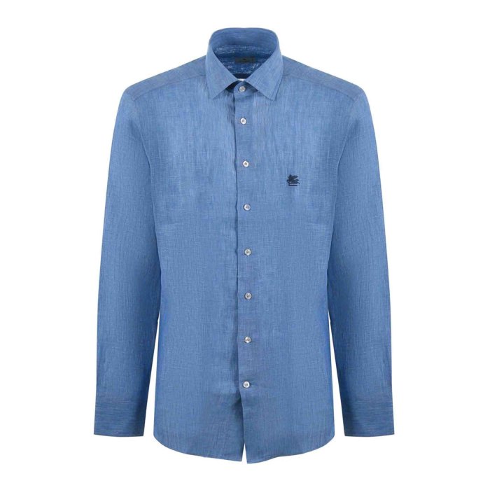 ETRO エトロ メンズ シャツ・ブラウス MRIB000299TU3D1B0482 Linen Shirt Blue 40 38 42 41 39 43 44 【送料無料・関税込】