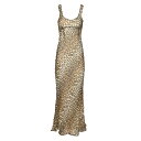 ガニー GANNI Long leopard dress W0436943 Women ワンピース・ドレス・オールインワン Animalier FR34 FR3...