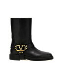 ヴァレンティノ Valentino Garavani 'VLOGO SIGNATURE' ANKLE BOOTS ウィメンズ シューズ ブーツ Black IT...