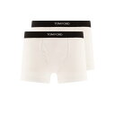 トムフォード TOM FORD 2-pack boxer with logo T4XC31040100 Men アンダーウェア White L M S XL 【...
