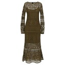 PINKO ピンコ レディース ワンピース・ドレス・オールインワン 104731A2FFX26 Crochet dress Green L M S XS 2XS...